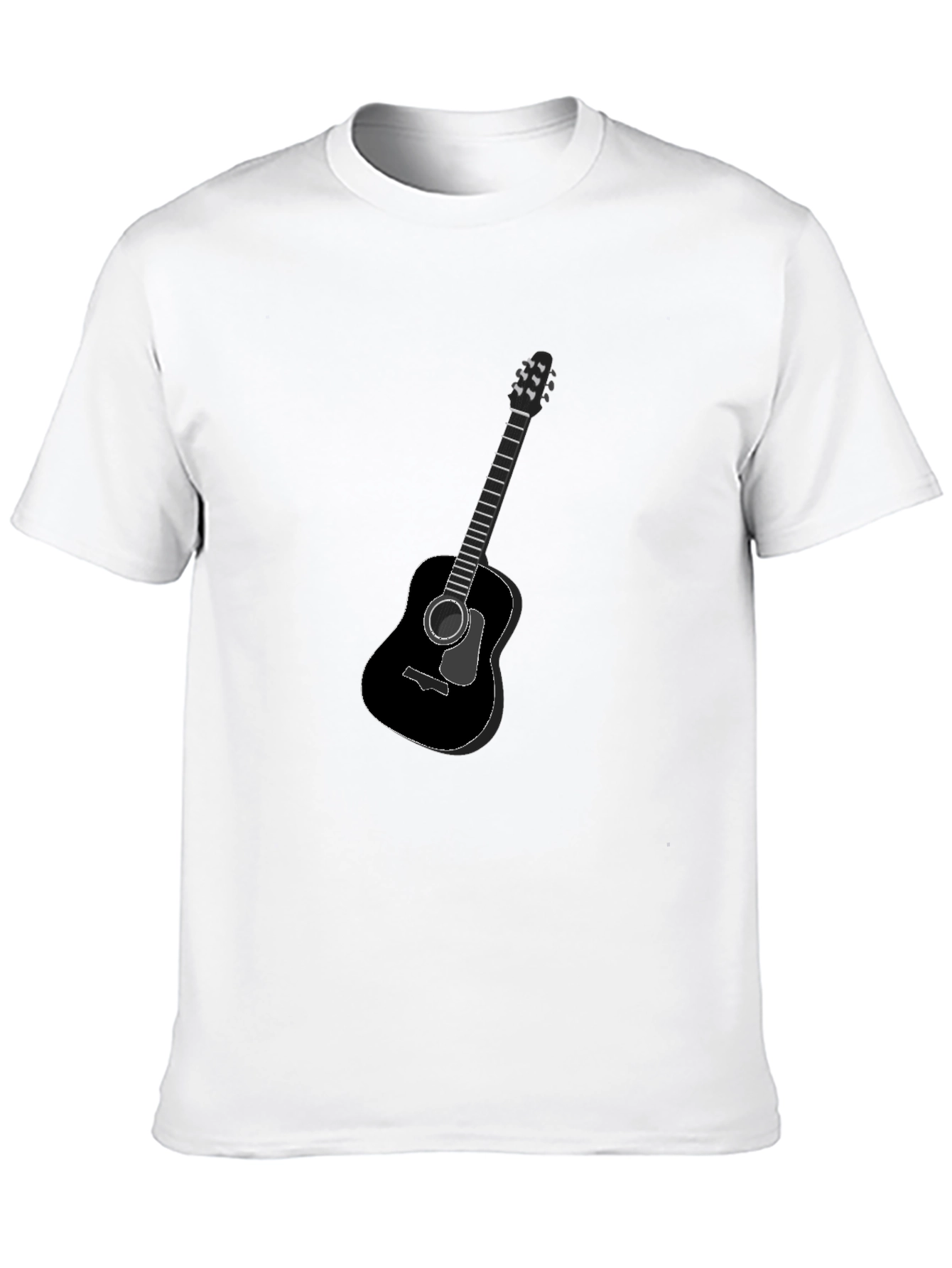 Guitar Graphic Black T-Shirt - Classic Music Tee