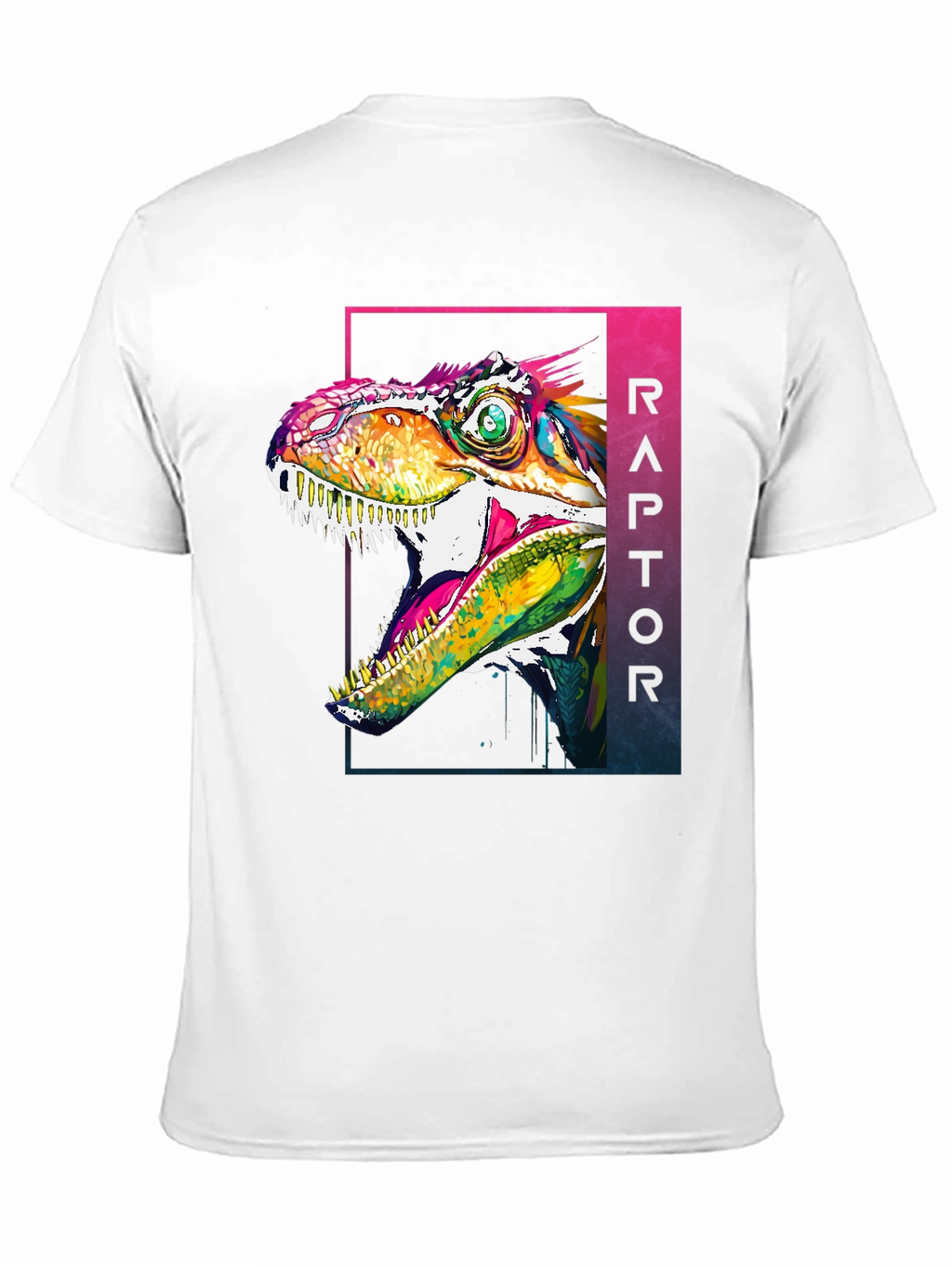Raptor Graphic Tee - Vivid Dinosaur T-Shirt