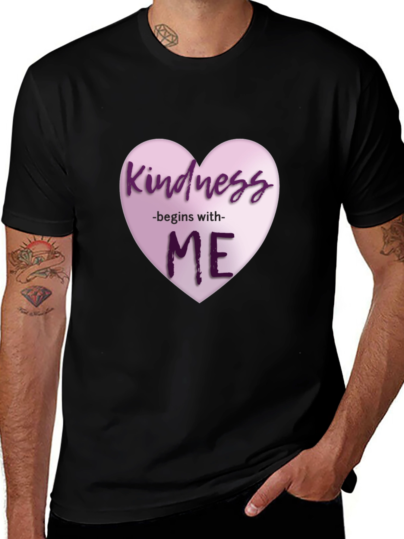 Kindness Begins With Me Heart Graphic T-Shirt
