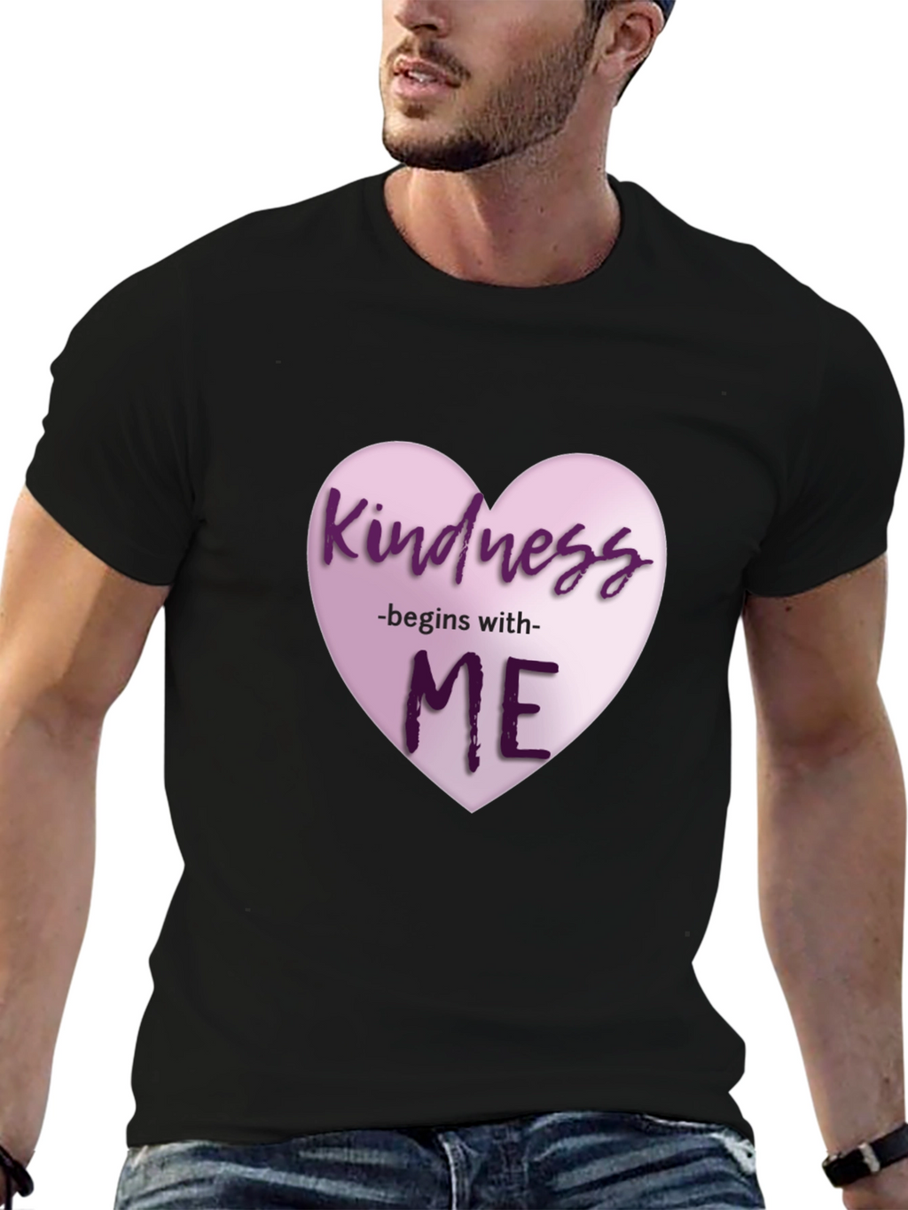 Kindness Begins With Me Heart Graphic T-Shirt