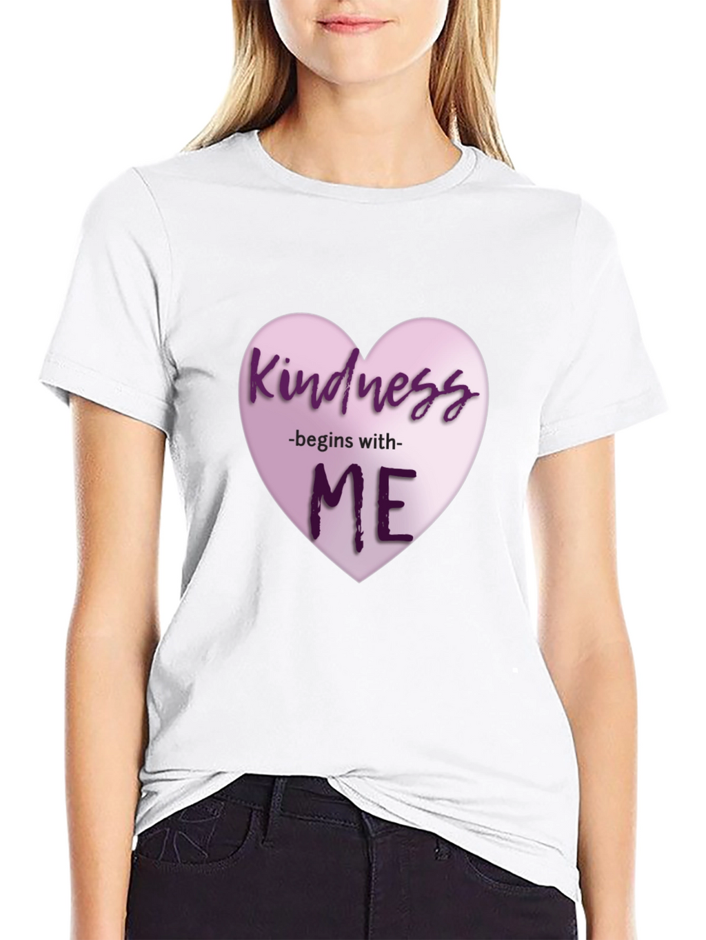 Kindness Begins With Me Heart Graphic T-Shirt