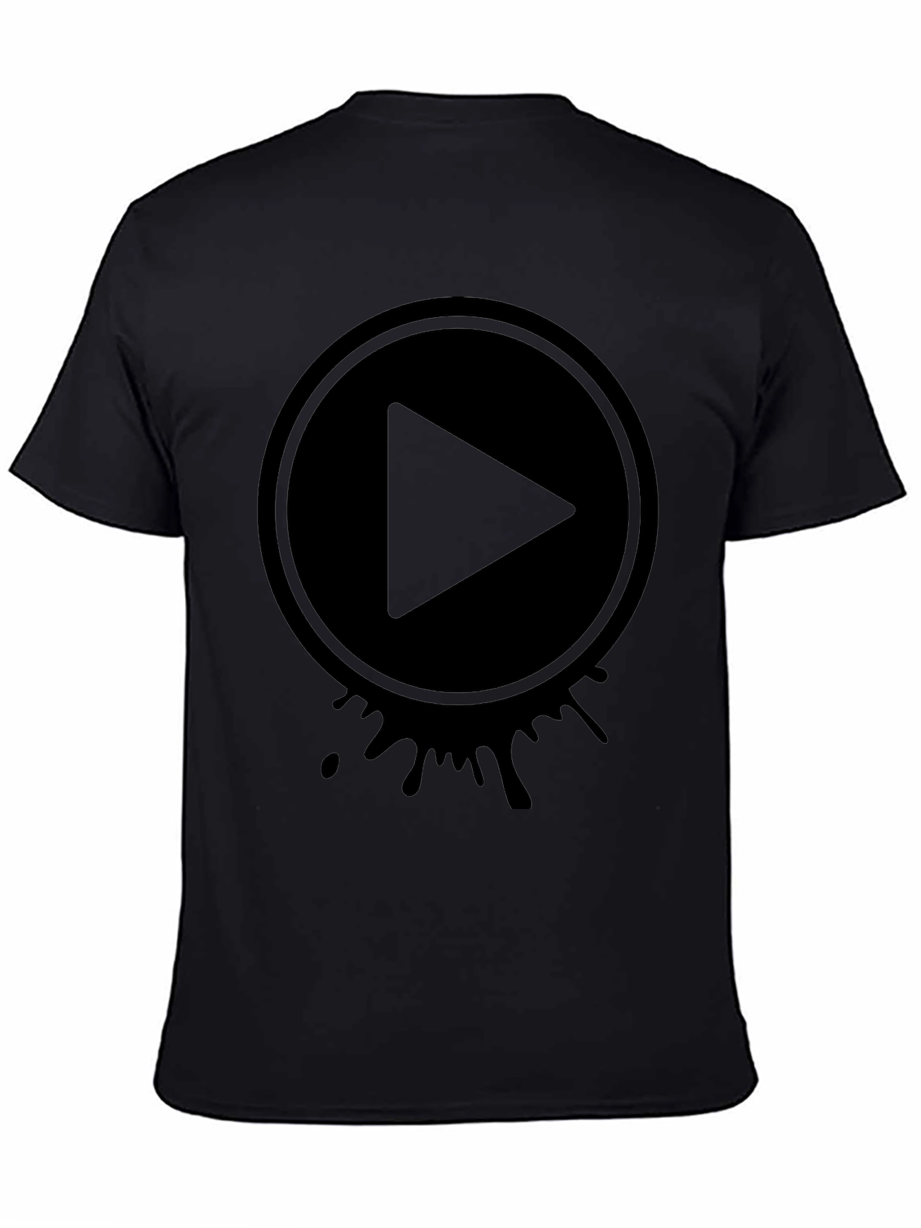 Play Button Graphic Tee - Modern Casual Style