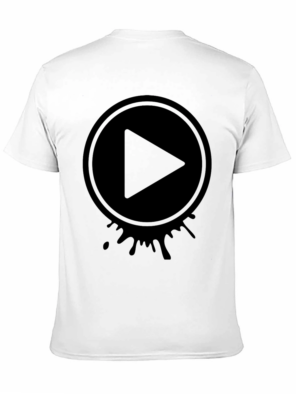 Play Button Graphic Tee - Modern Casual Style
