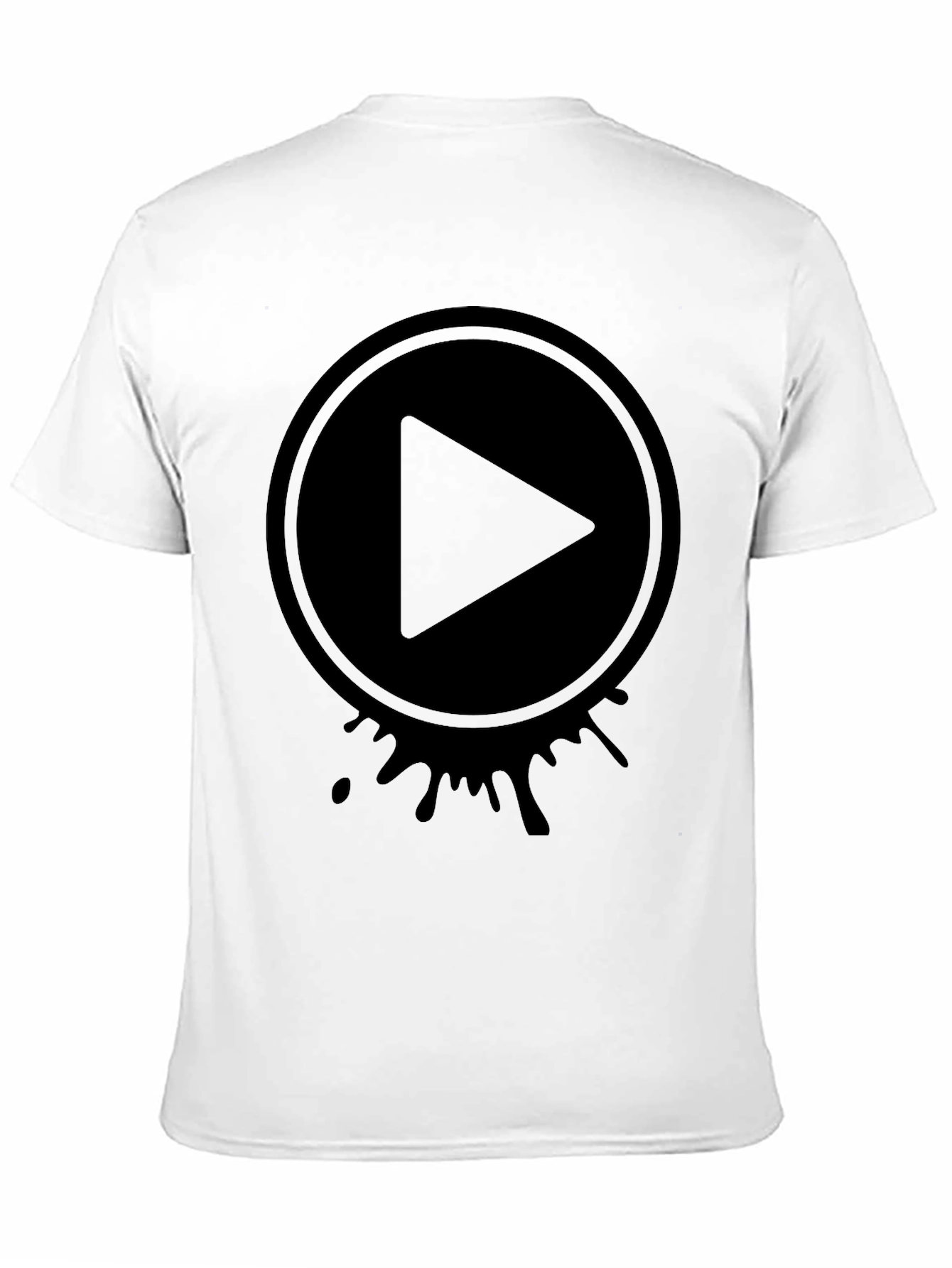 Play Button Graphic Tee - Modern Casual Style
