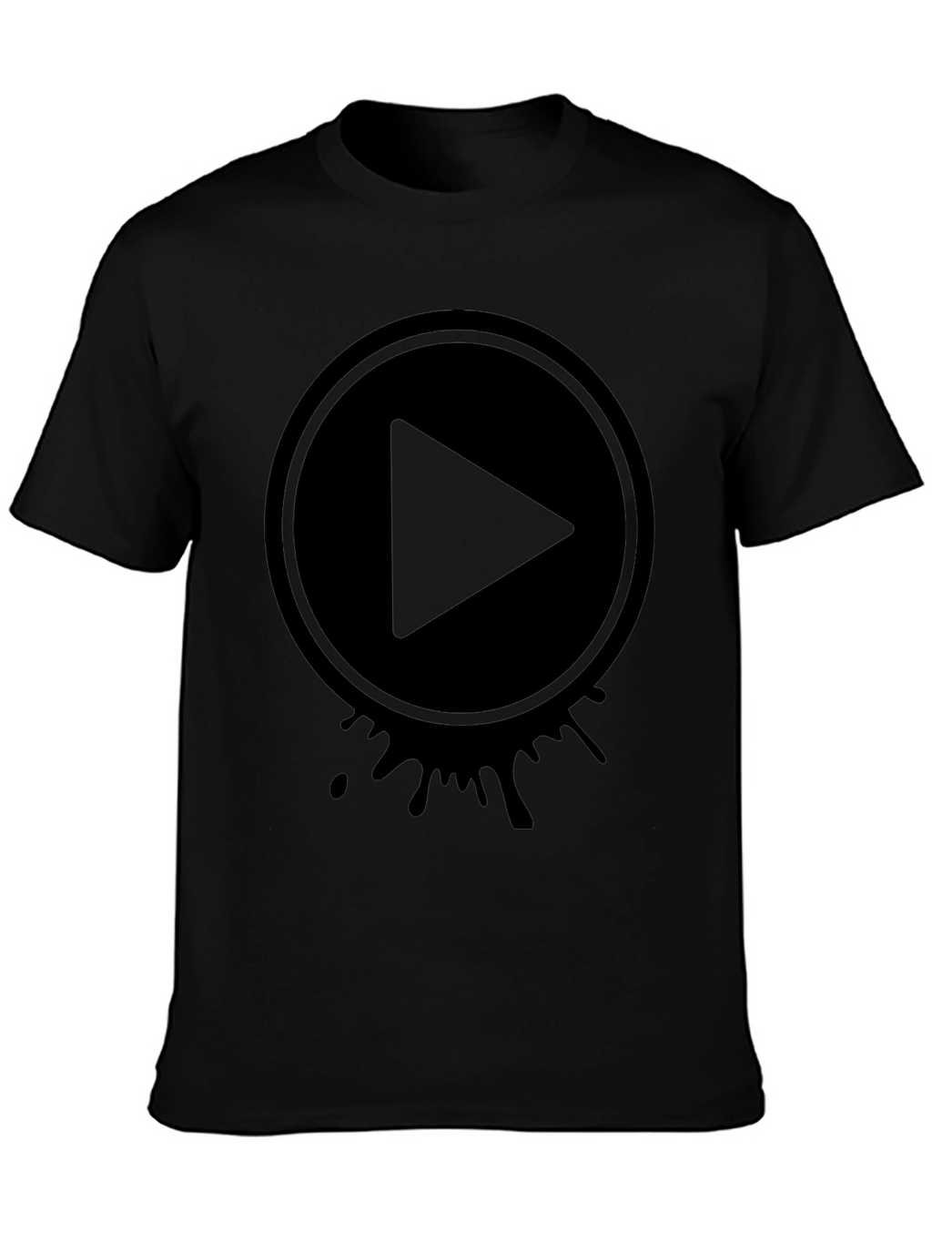 Play Button Graphic Tee - Modern Casual Style