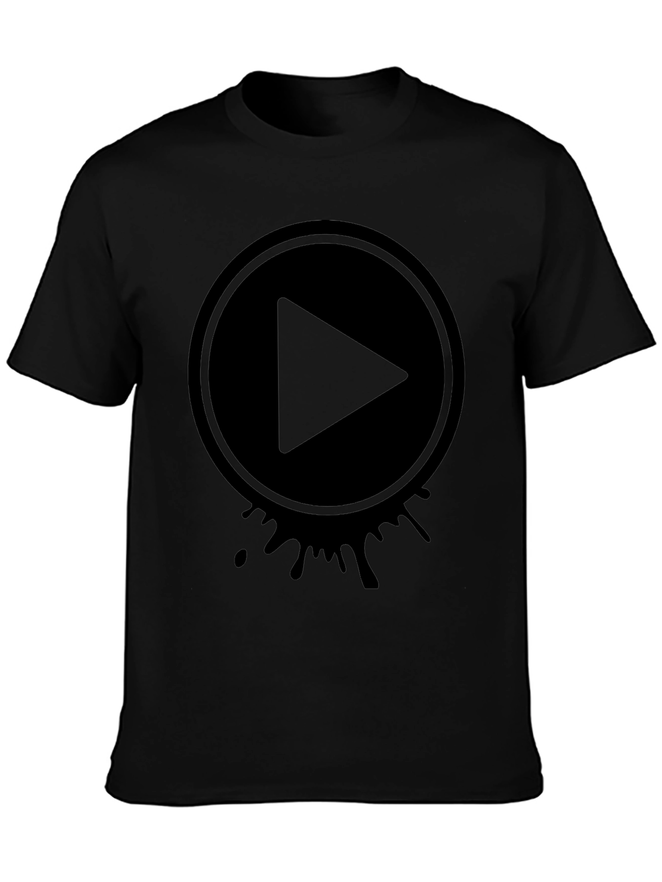 Play Button Graphic Tee - Modern Casual Style