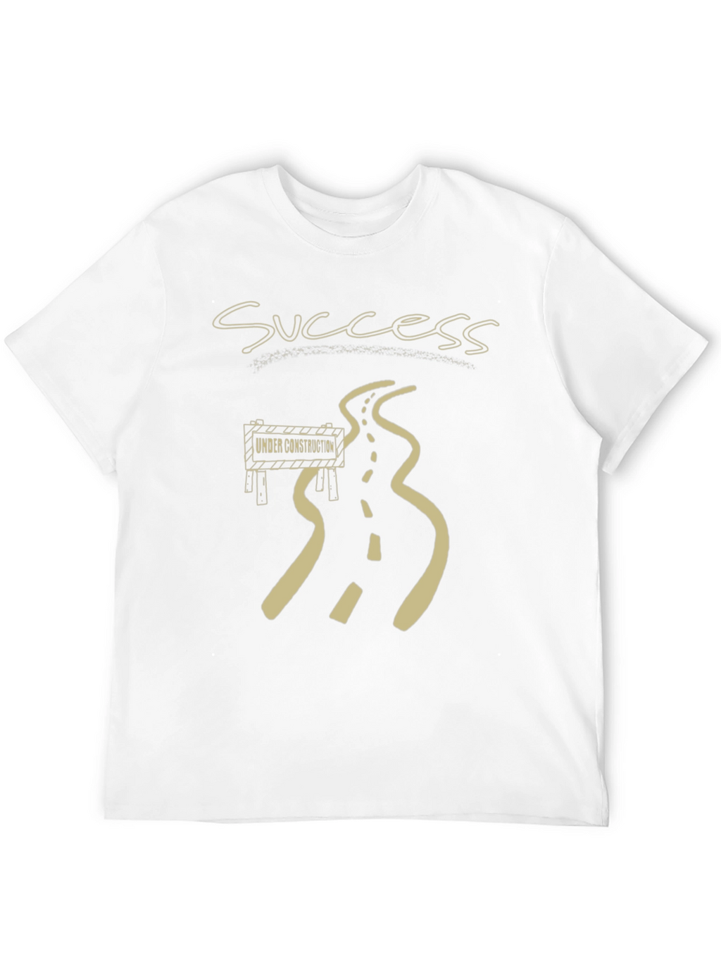 Success Under Construction Black Graphic T-Shirt