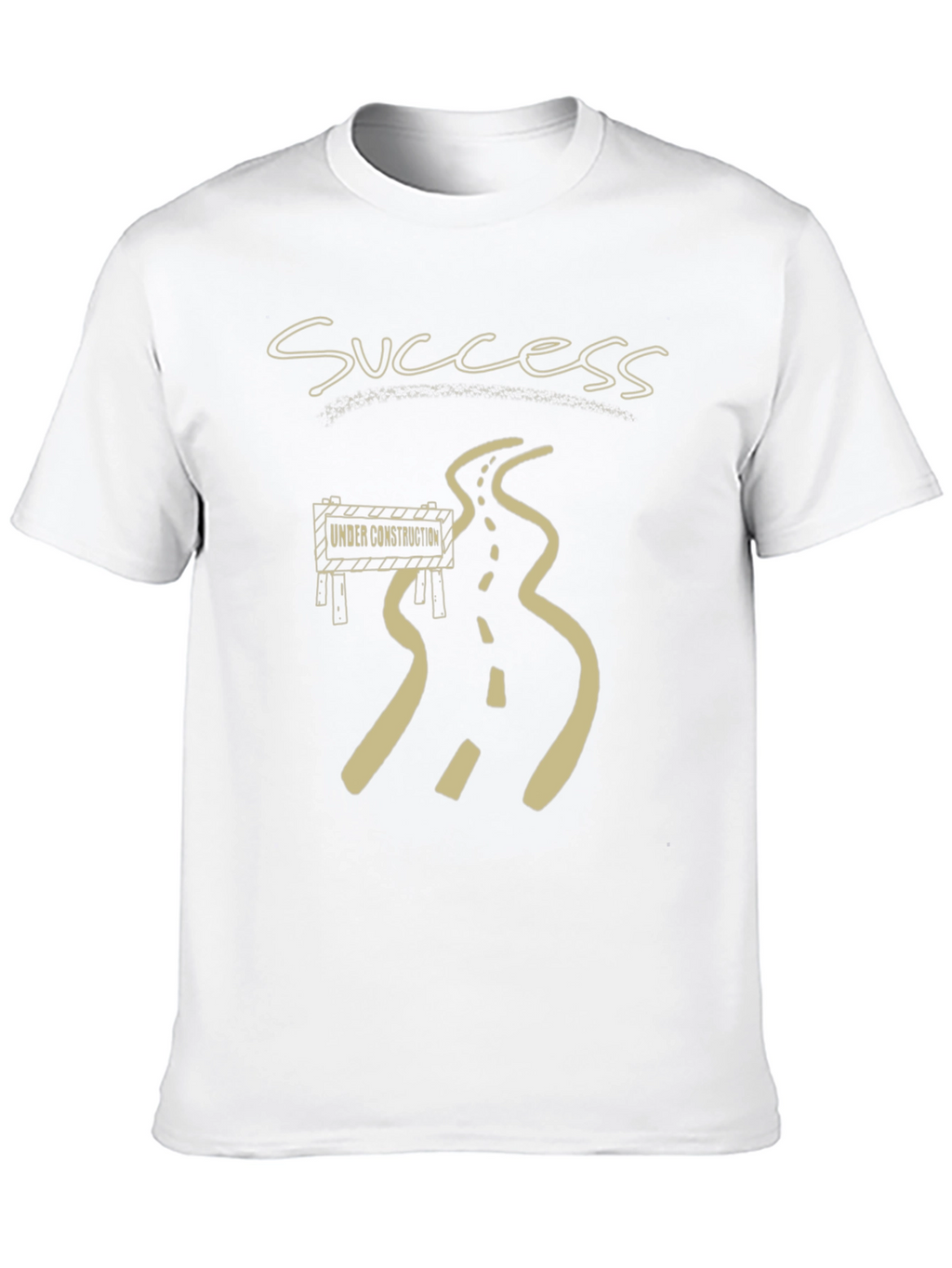 Success Under Construction Black Graphic T-Shirt