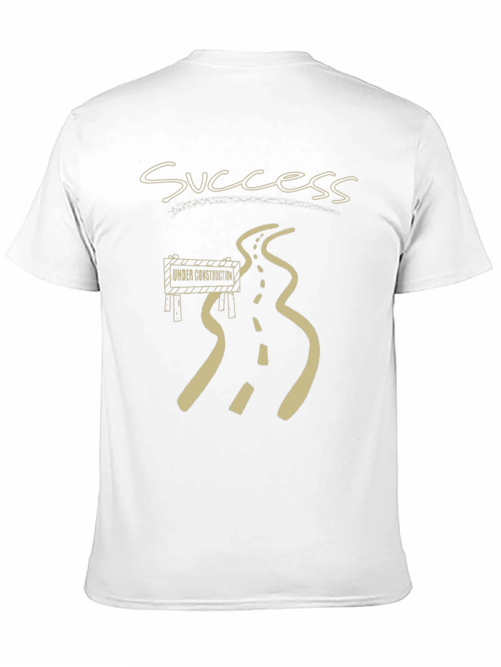 Success Under Construction Black Graphic T-Shirt