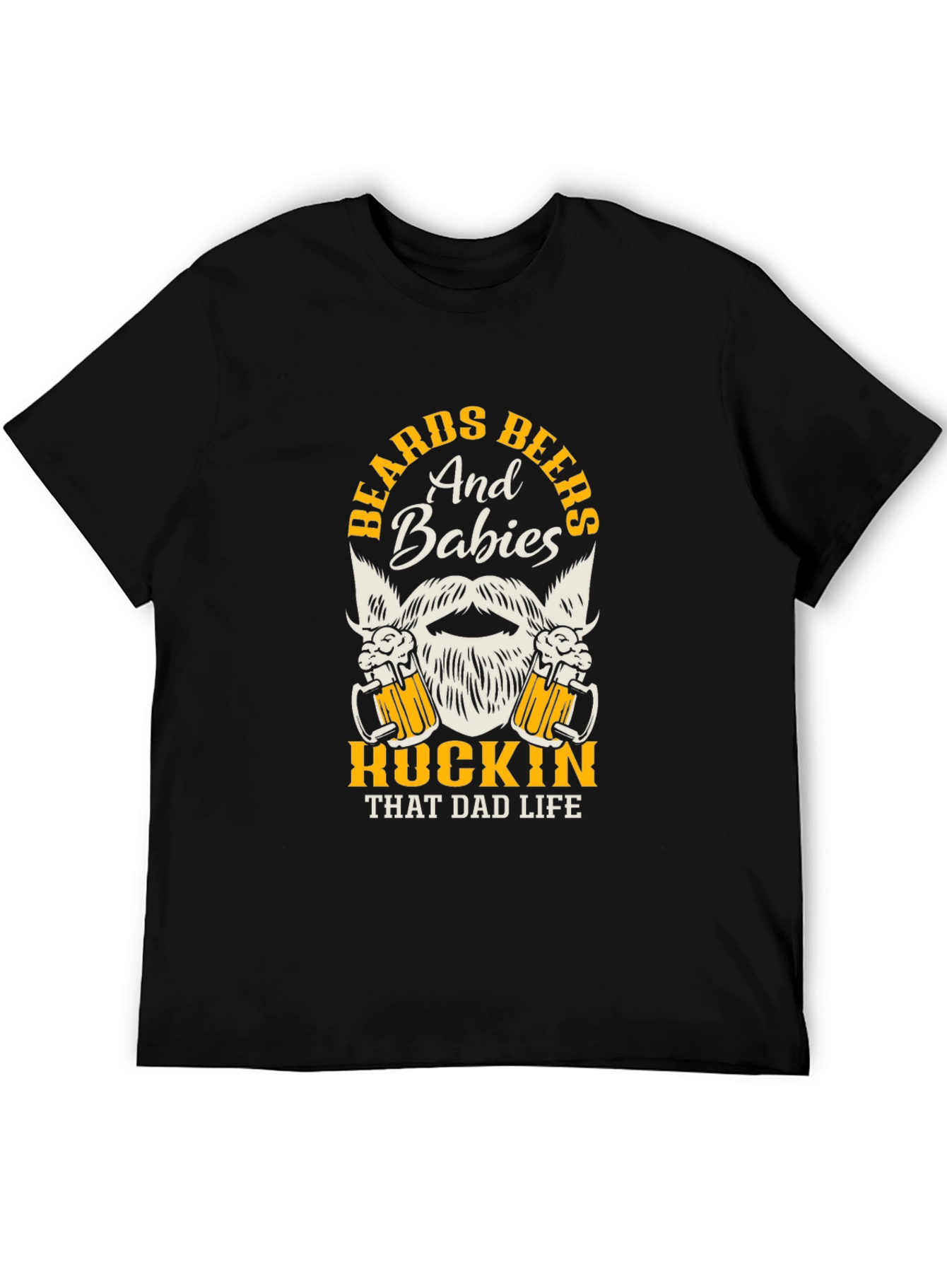 Beards Beers Babies Dad Life Graphic Tee