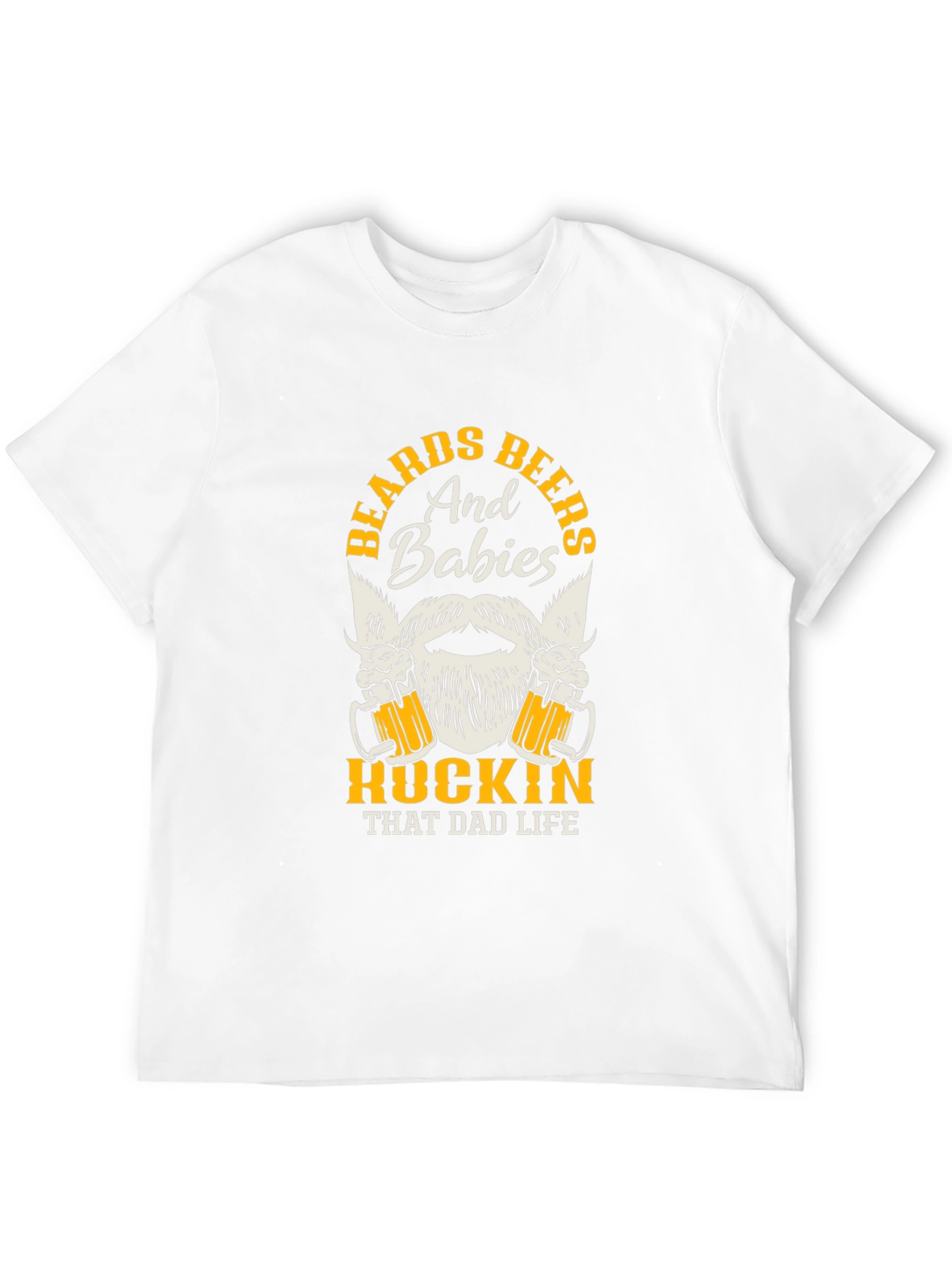 Beards Beers Babies Dad Life Graphic Tee