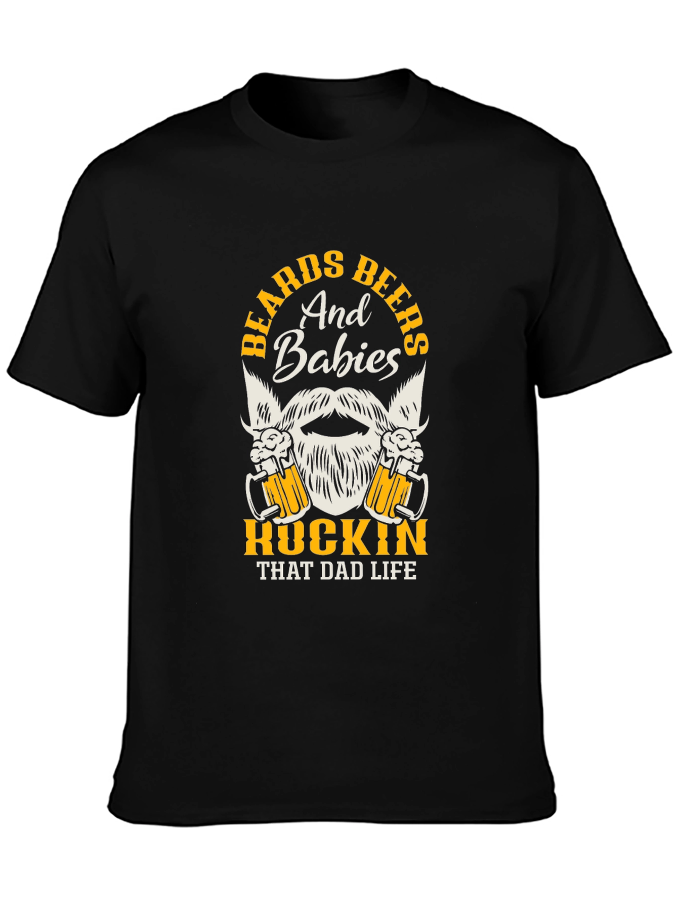 Beards Beers Babies Dad Life Graphic Tee