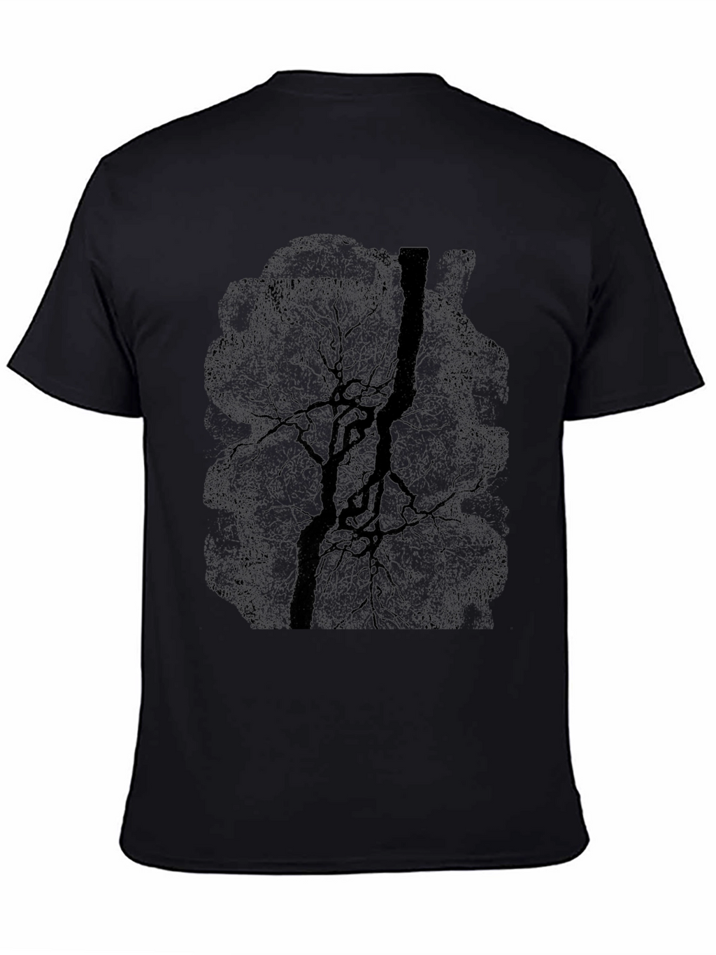 Dark Tree Graphic Tee - Mens Casual T-Shirt