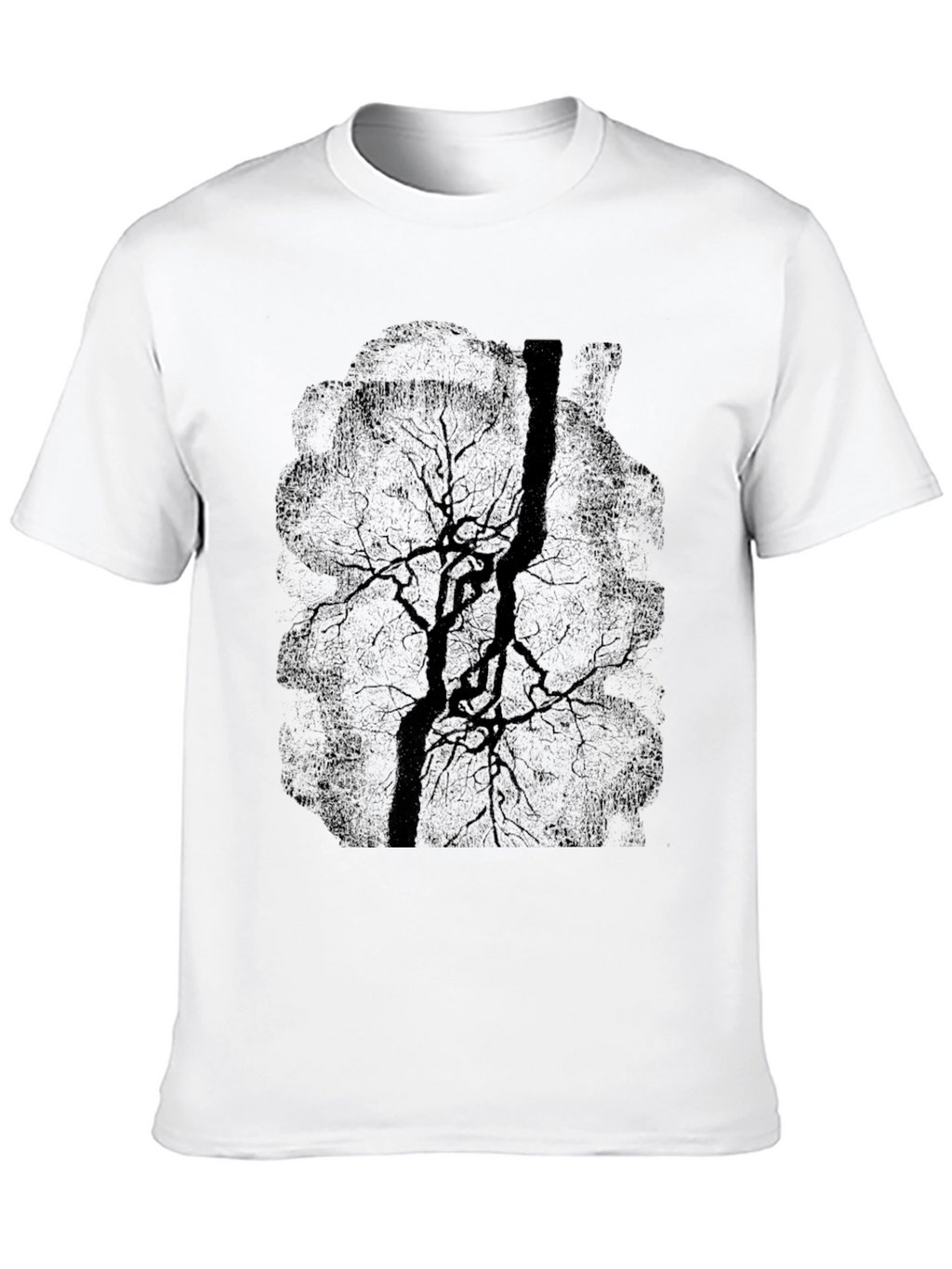Dark Tree Graphic Tee - Mens Casual T-Shirt
