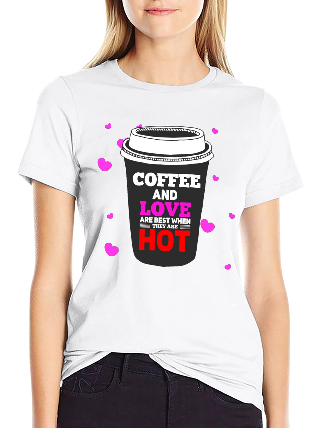 Coffee & Love Black Graphic Tee