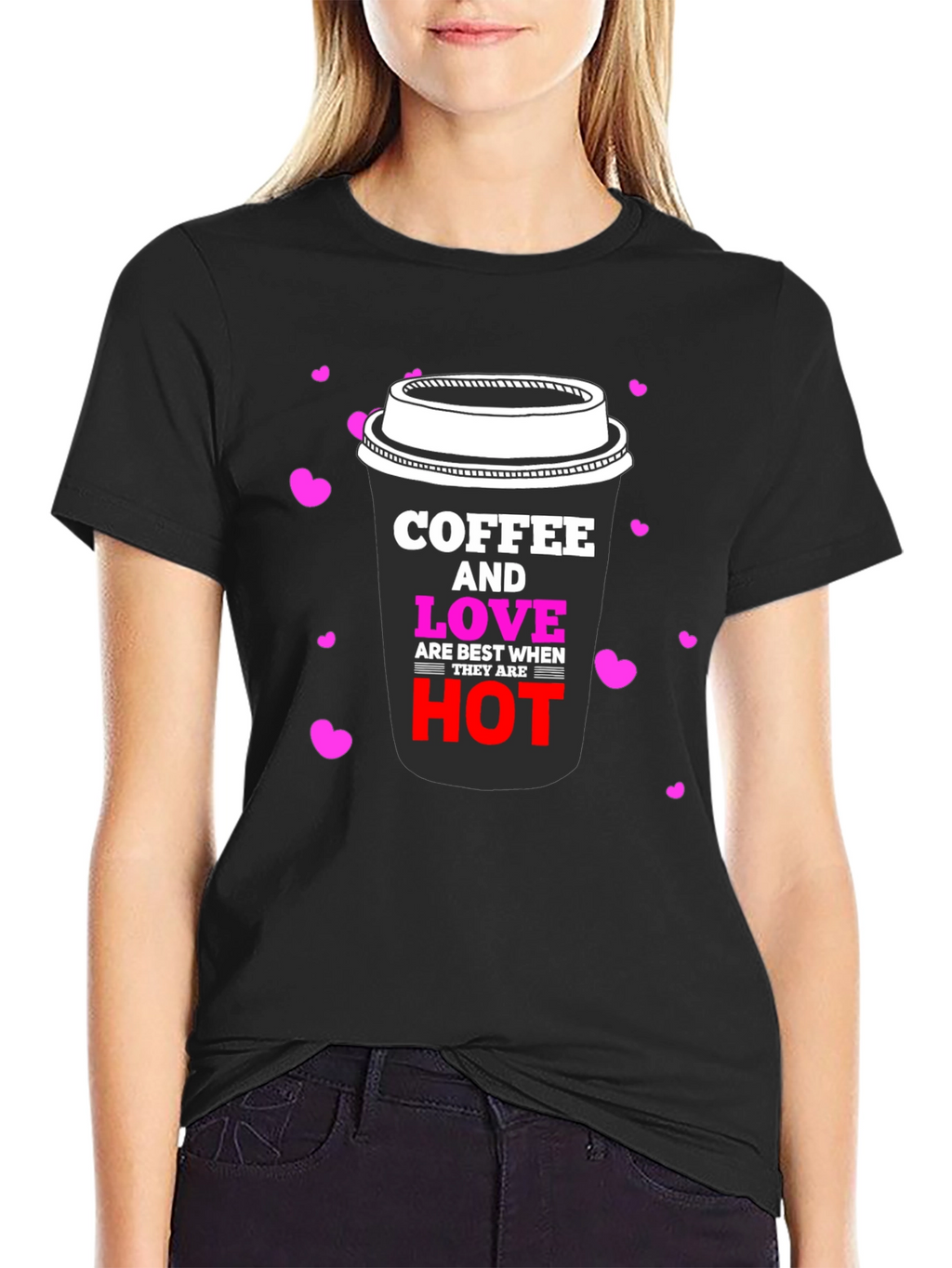 Coffee & Love Black Graphic Tee