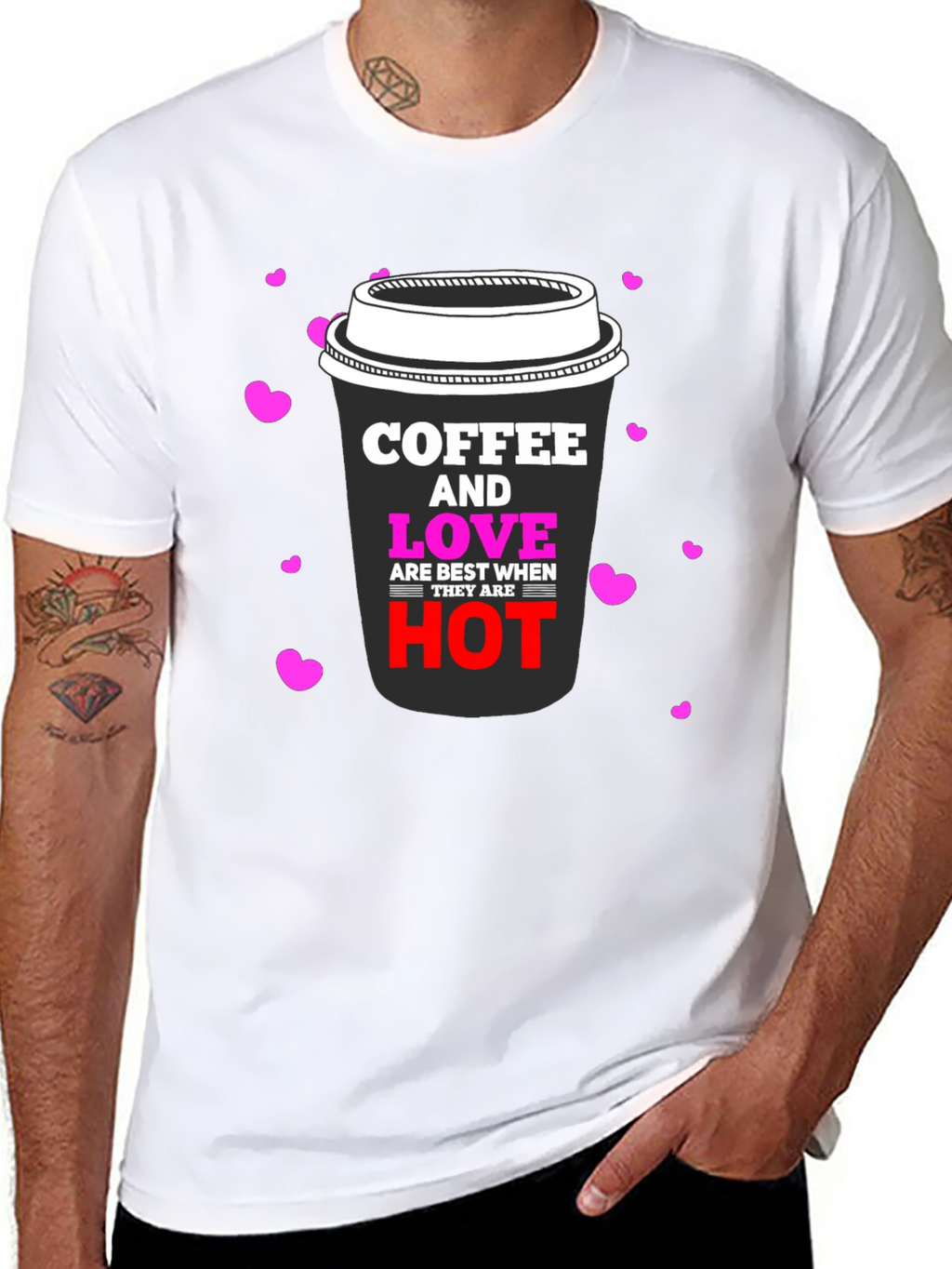 Coffee & Love Black Graphic Tee