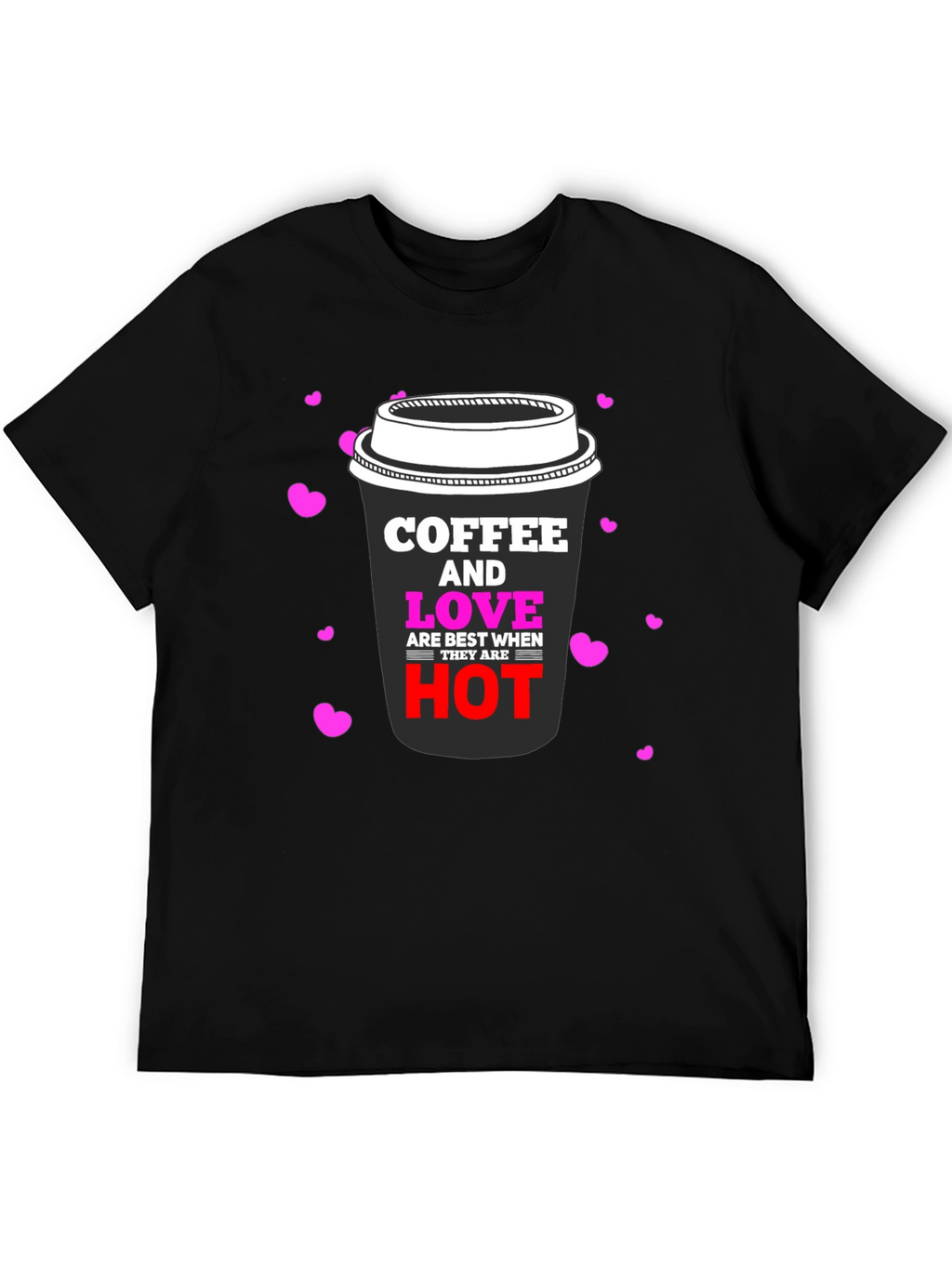 Coffee & Love Black Graphic Tee
