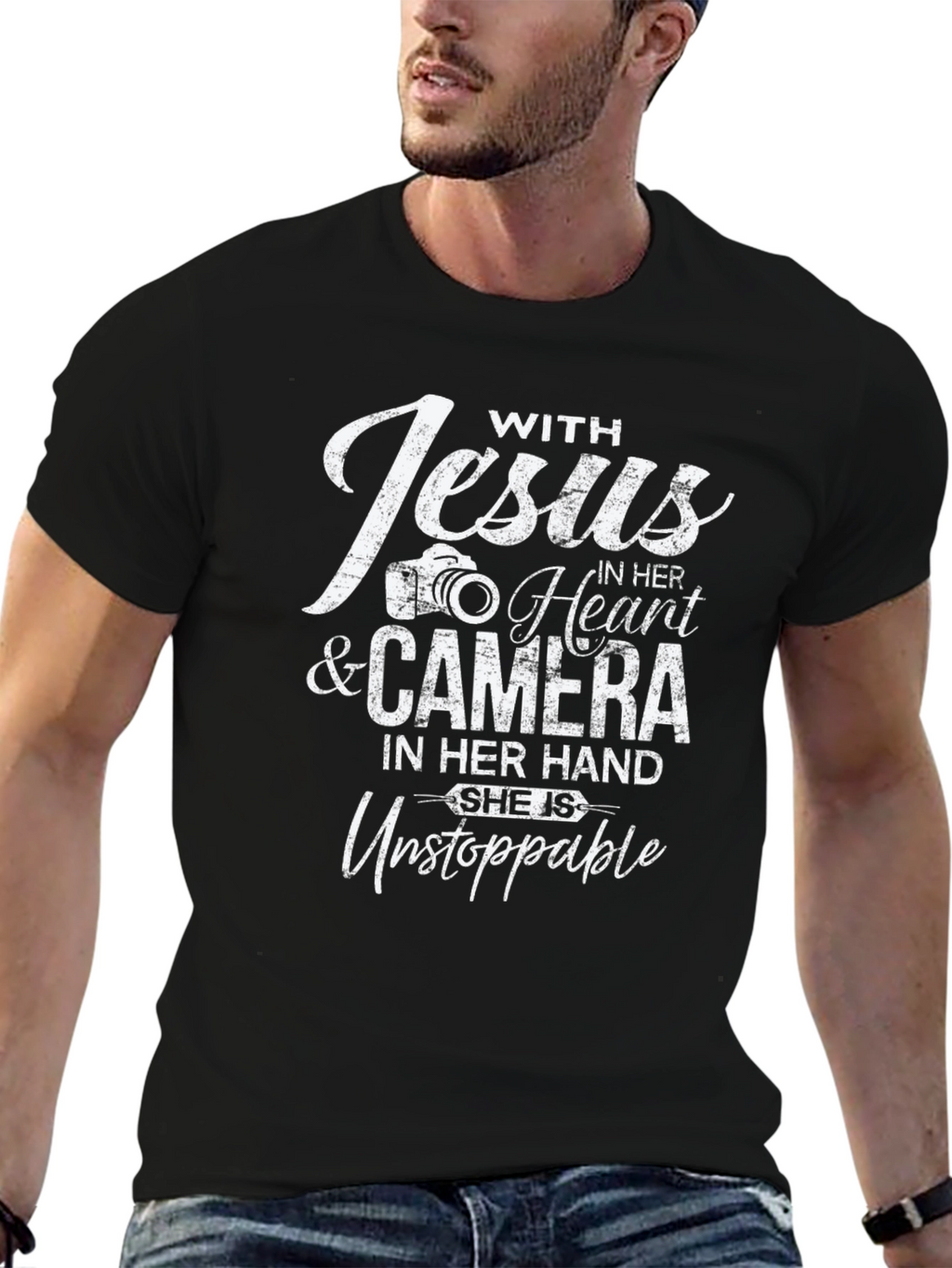 With Jesus & Camera T-Shirt