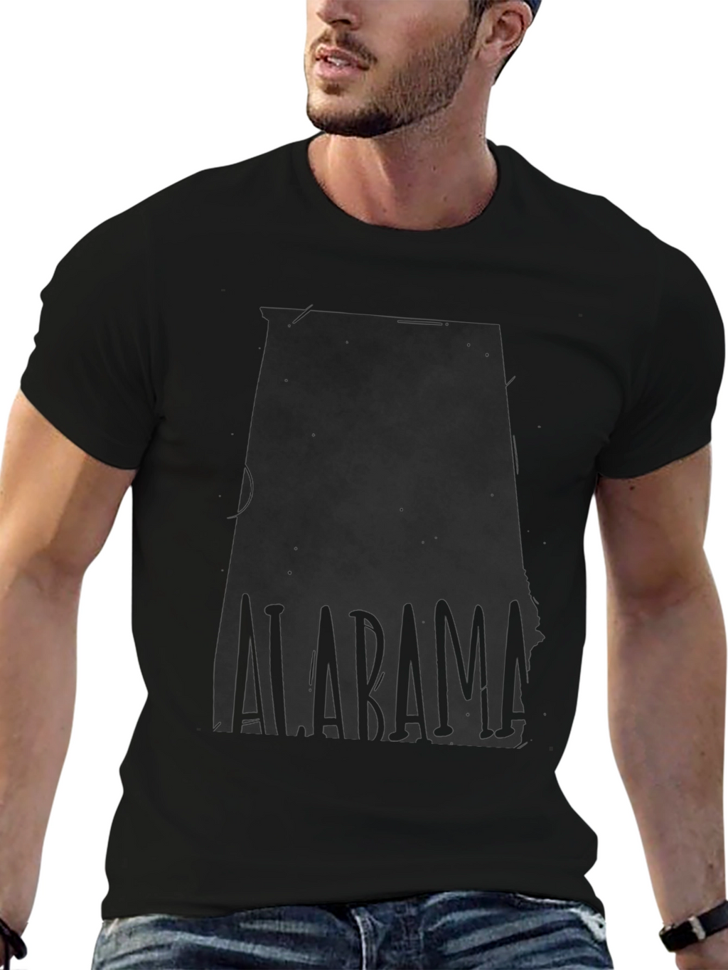 Alabama State Outline Graphic Tee - Unisex