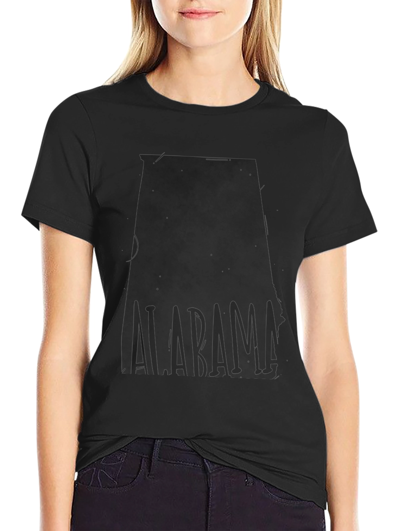 Alabama State Outline Graphic Tee - Unisex