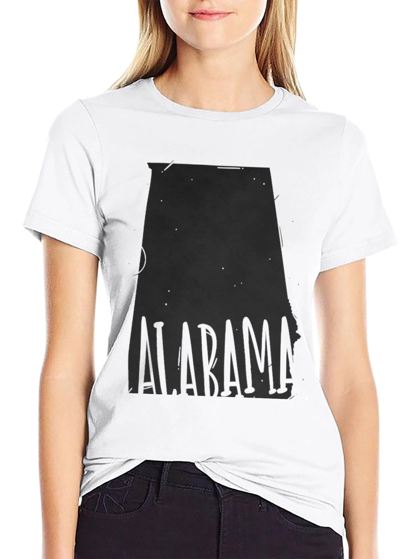 Alabama State Outline Graphic Tee - Unisex