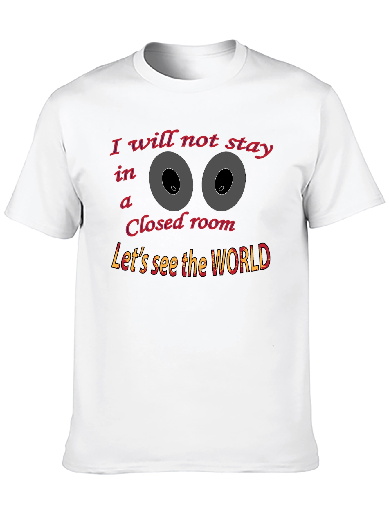Motivational Graphic Tee - Lets See the World