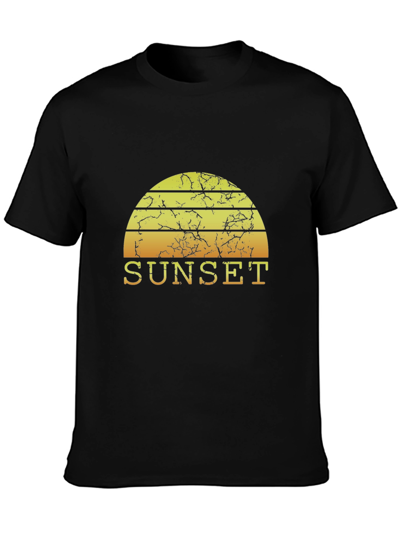 Sunset Graphic T-Shirt - Retro Style Mens Tee