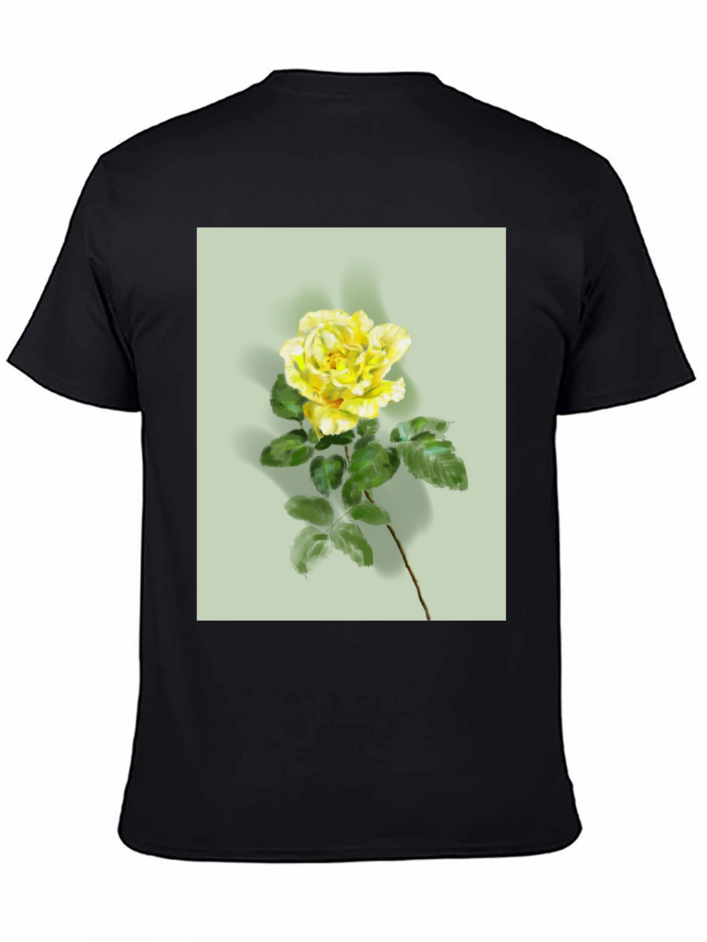 Floral T-Shirt: Yellow Rose