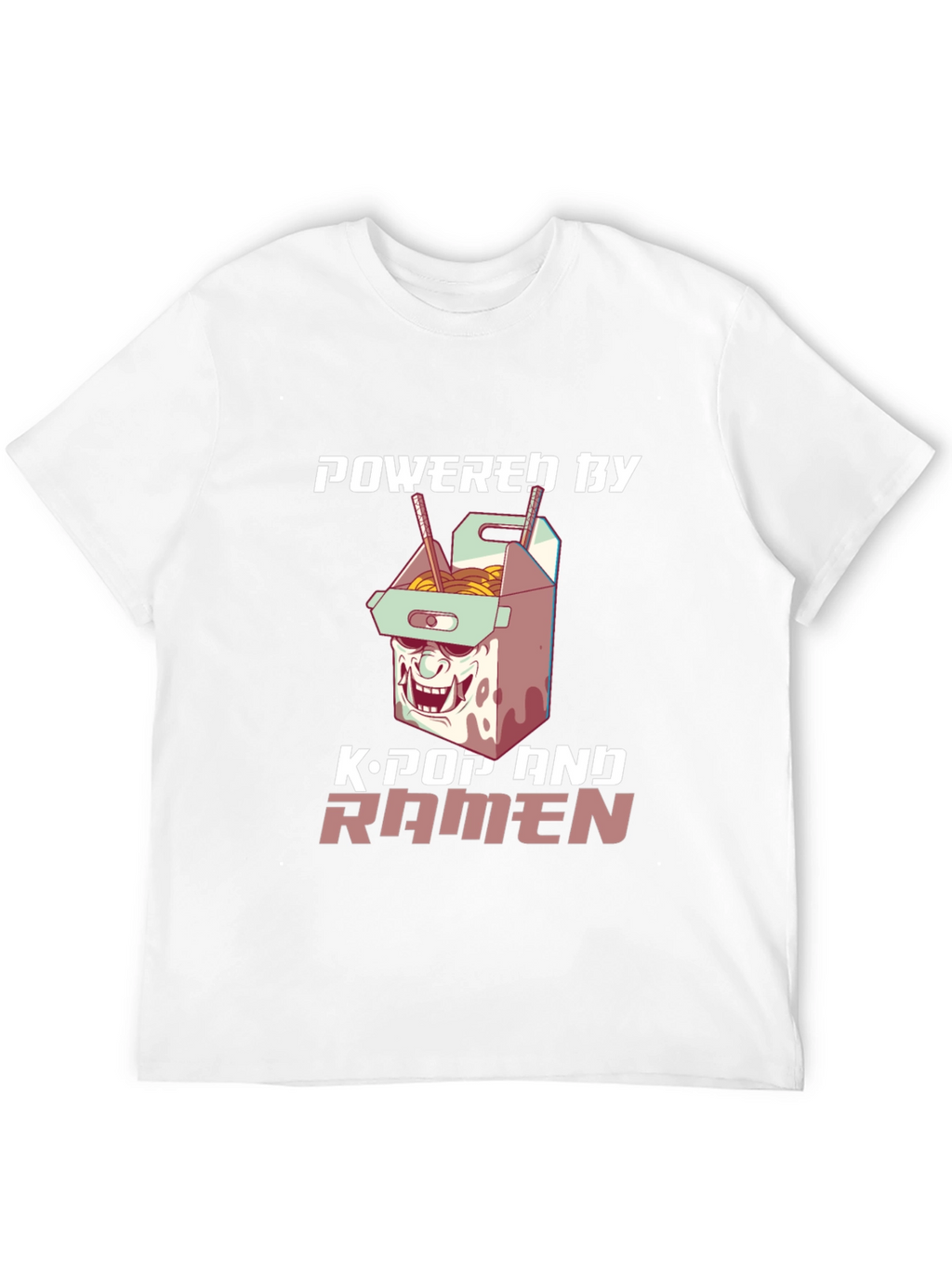 Powered by K-Pop & Ramen Graphic Tee