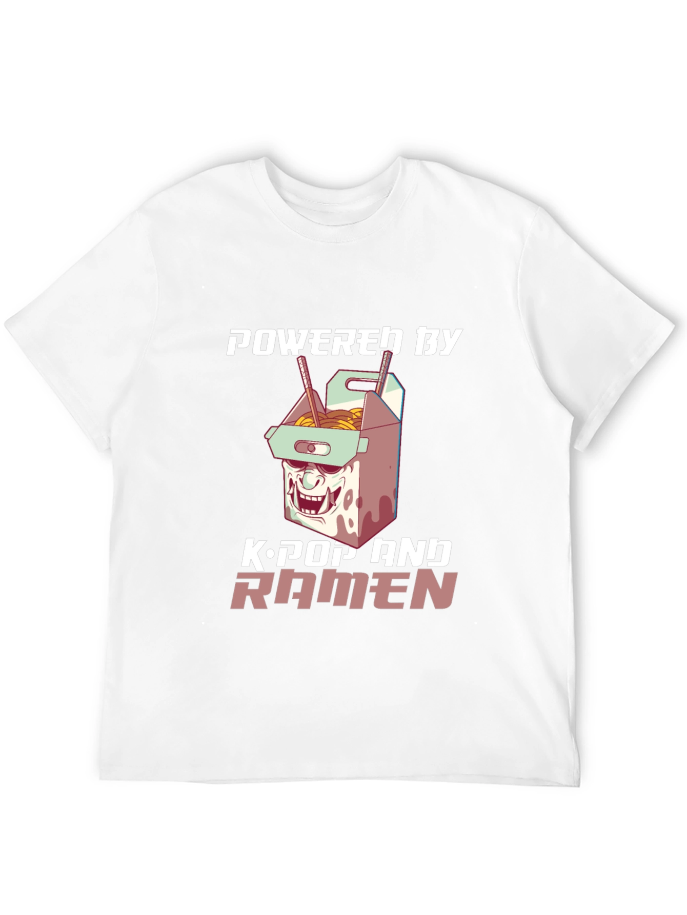 Powered by K-Pop & Ramen Graphic Tee