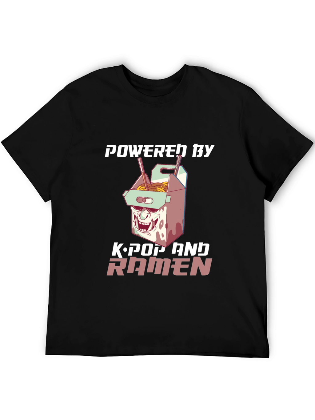 Powered by K-Pop & Ramen Graphic Tee