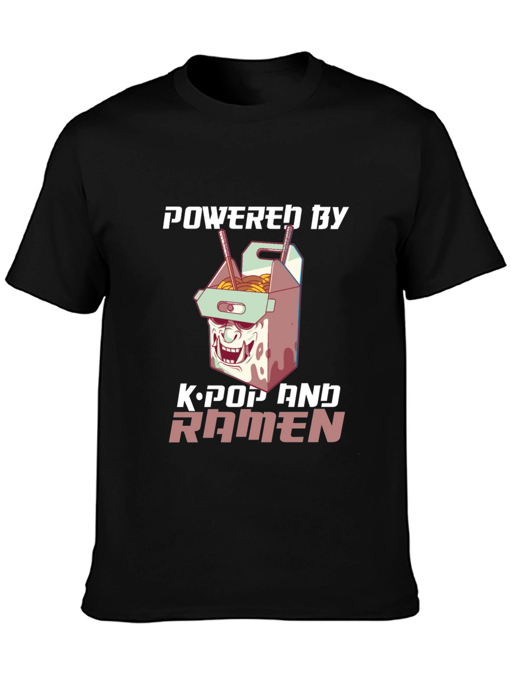 Powered by K-Pop & Ramen Graphic Tee