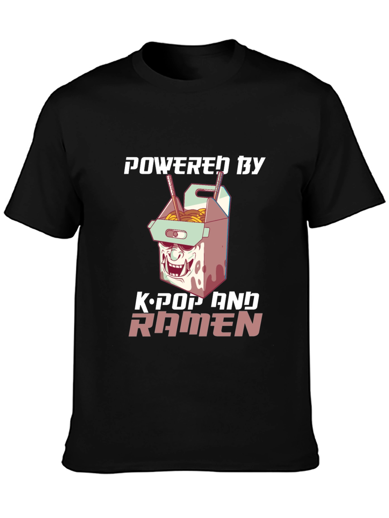 Powered by K-Pop & Ramen Graphic Tee