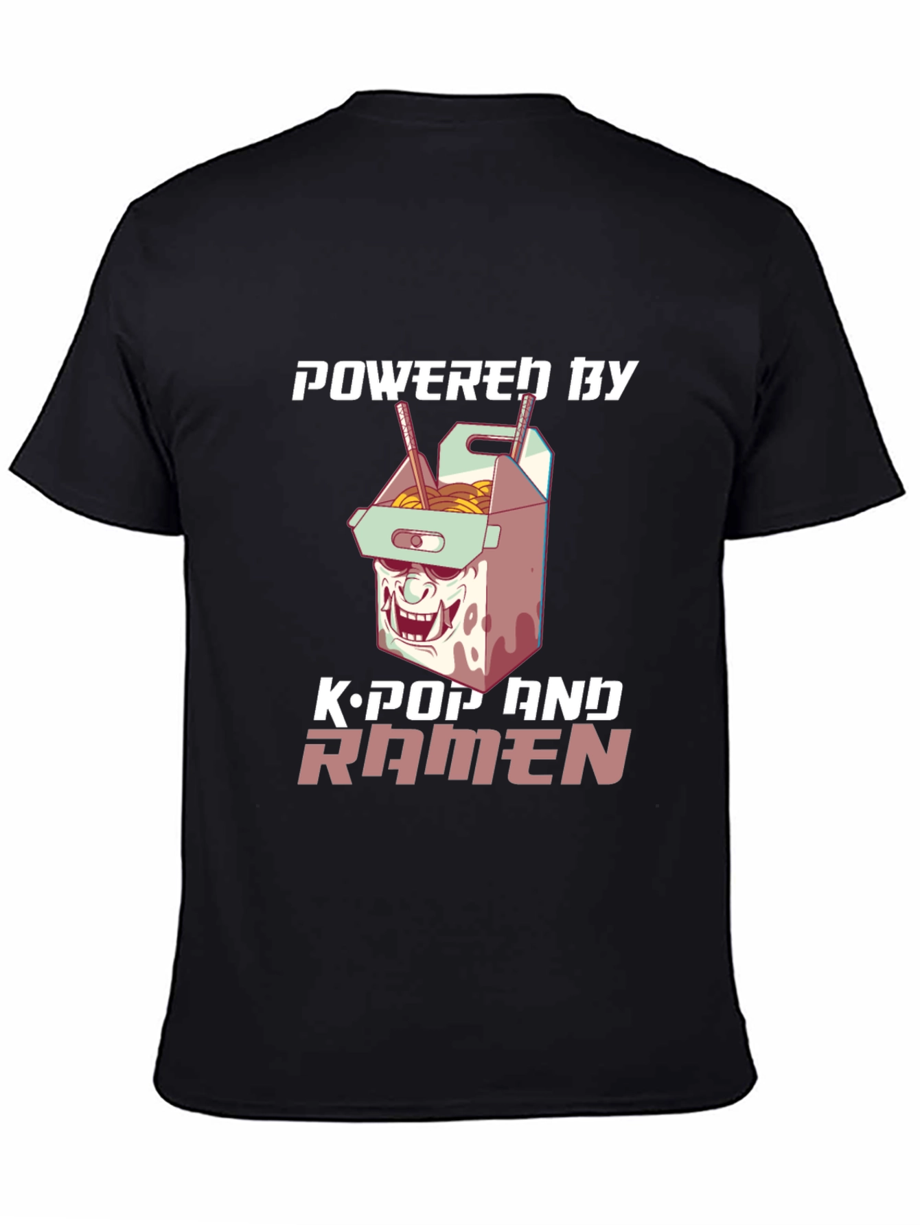 Powered by K-Pop & Ramen Graphic Tee