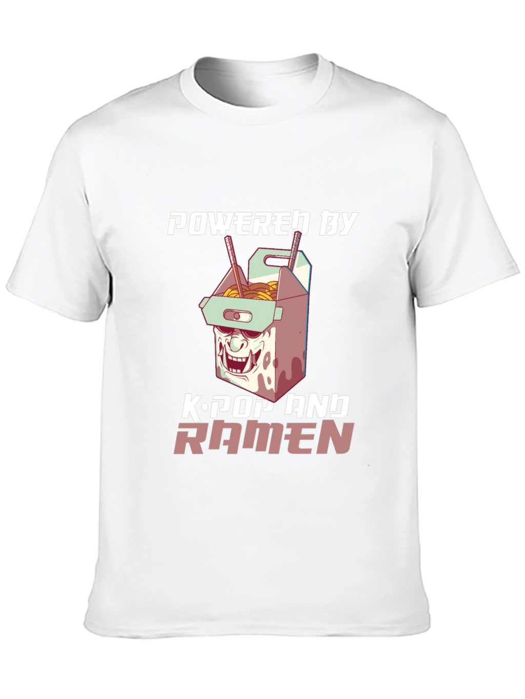 Powered by K-Pop & Ramen Graphic Tee