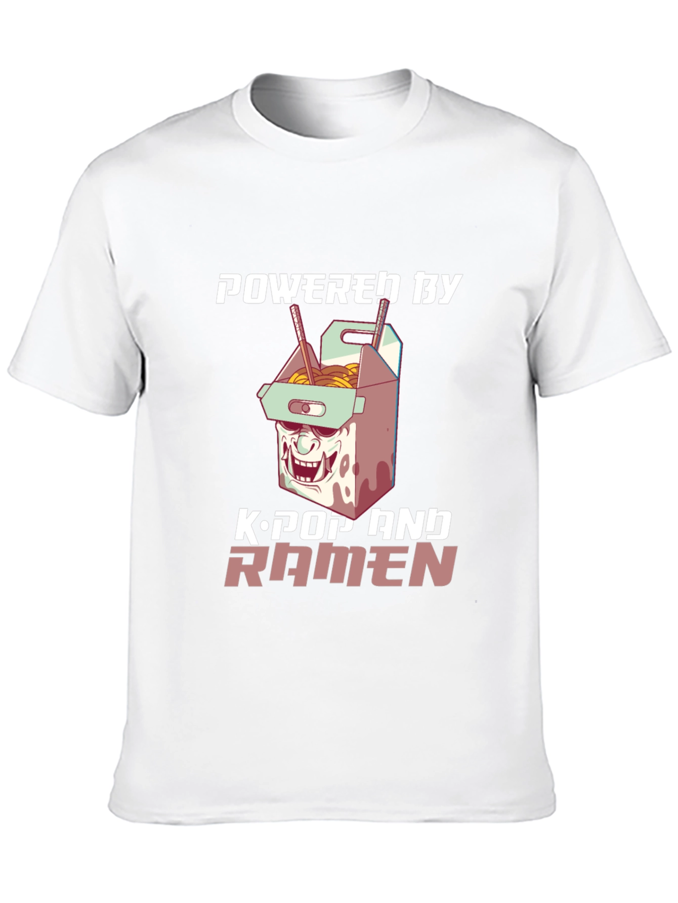 Powered by K-Pop & Ramen Graphic Tee