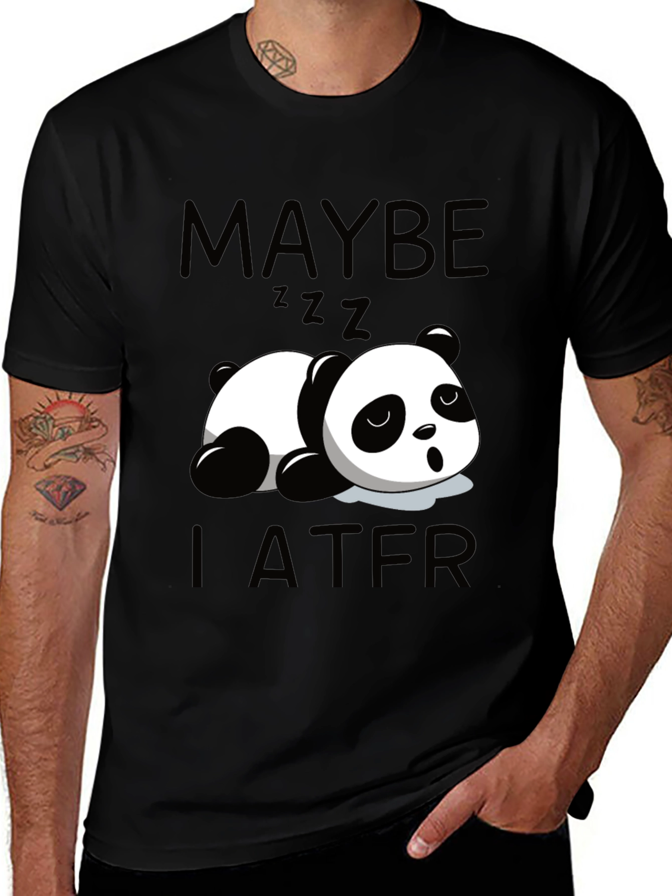 Maybe Later Panda Tee