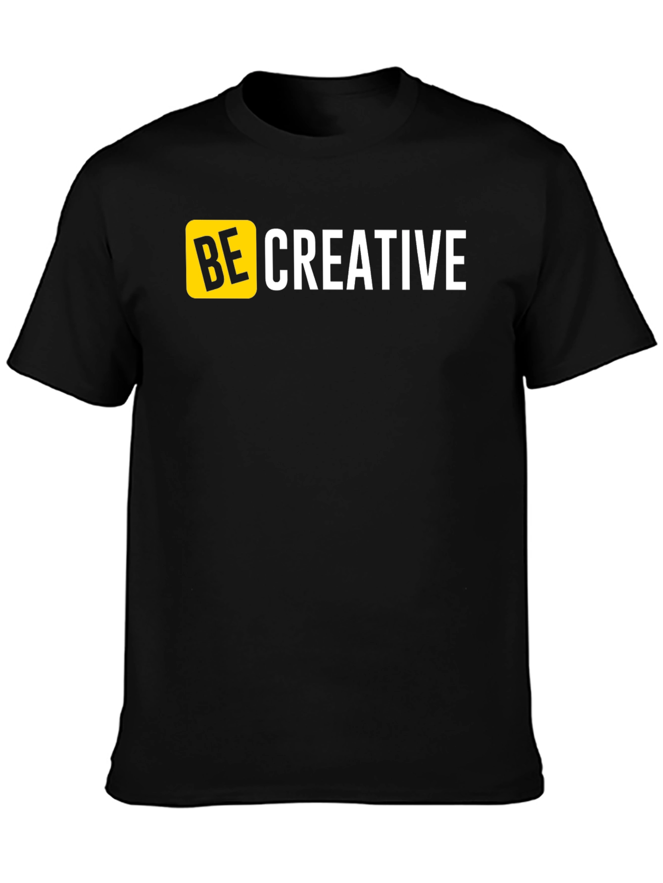 Be Creative Graphic T-Shirt - Mens Black Tee