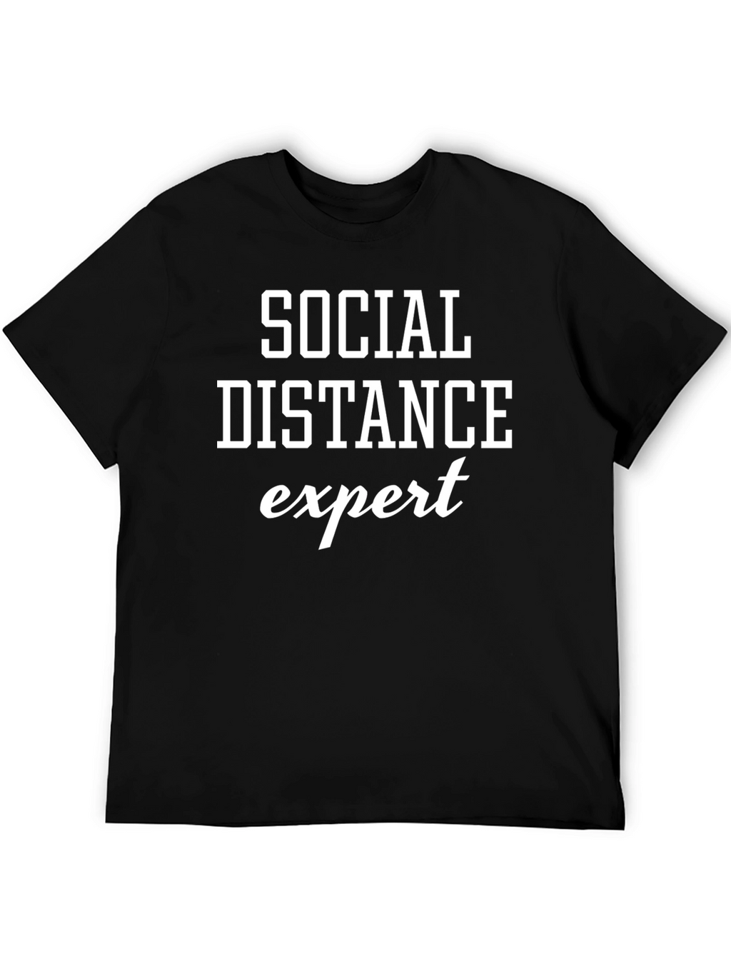 Social Distance Expert T-Shirt - Black