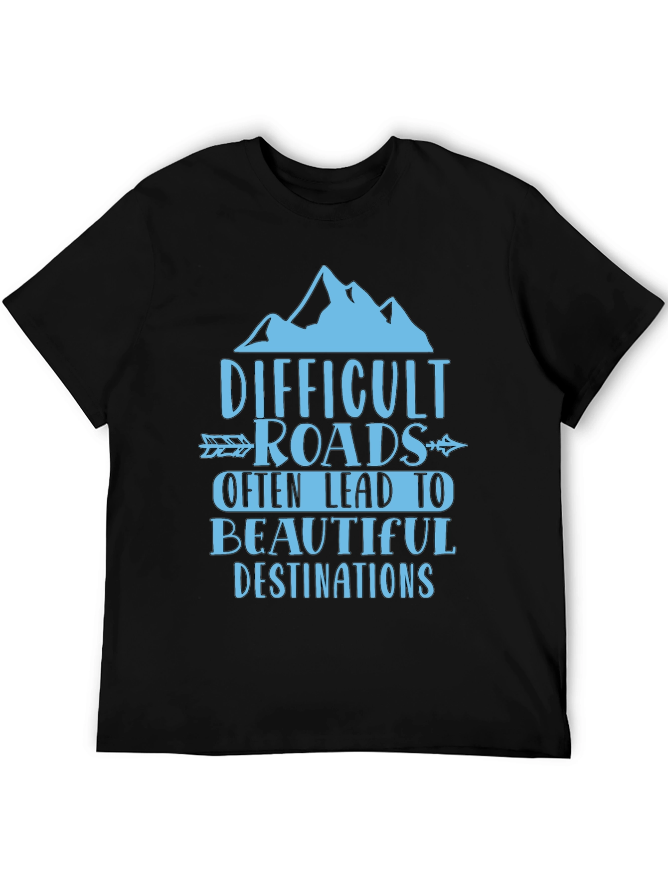 Difficult Roads Graphic Tee - Adventure Awaits