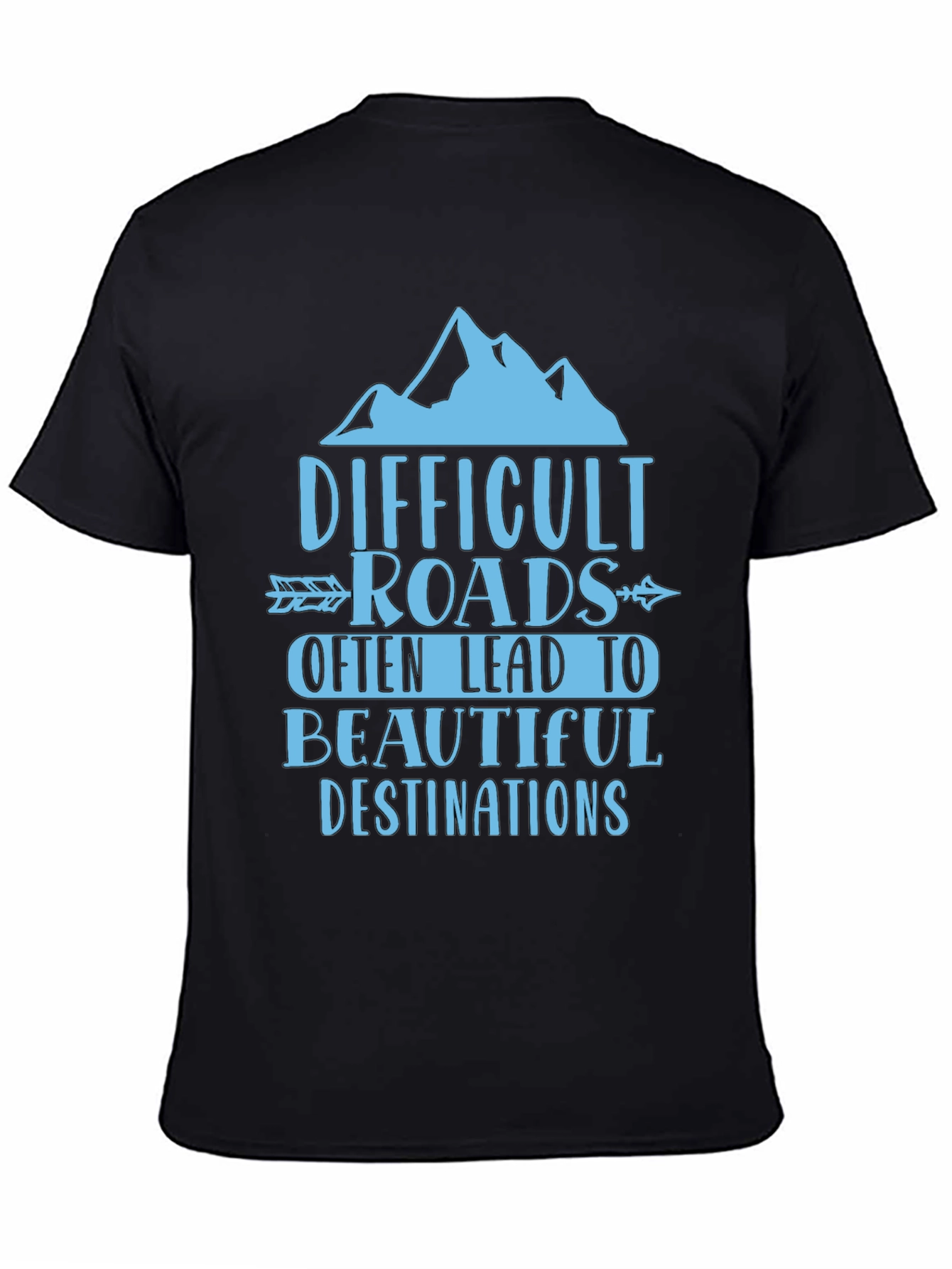 Difficult Roads Graphic Tee - Adventure Awaits