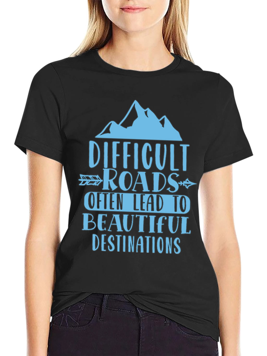 Difficult Roads Graphic Tee - Adventure Awaits