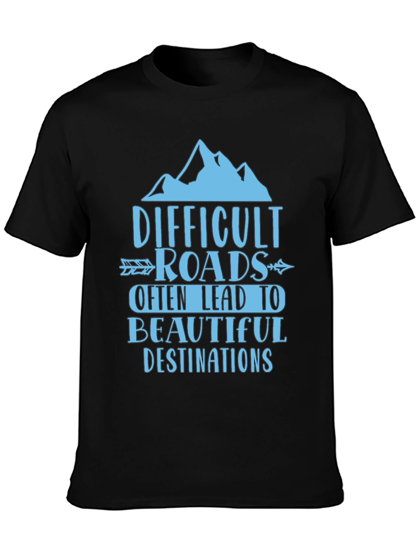 Difficult Roads Graphic Tee - Adventure Awaits