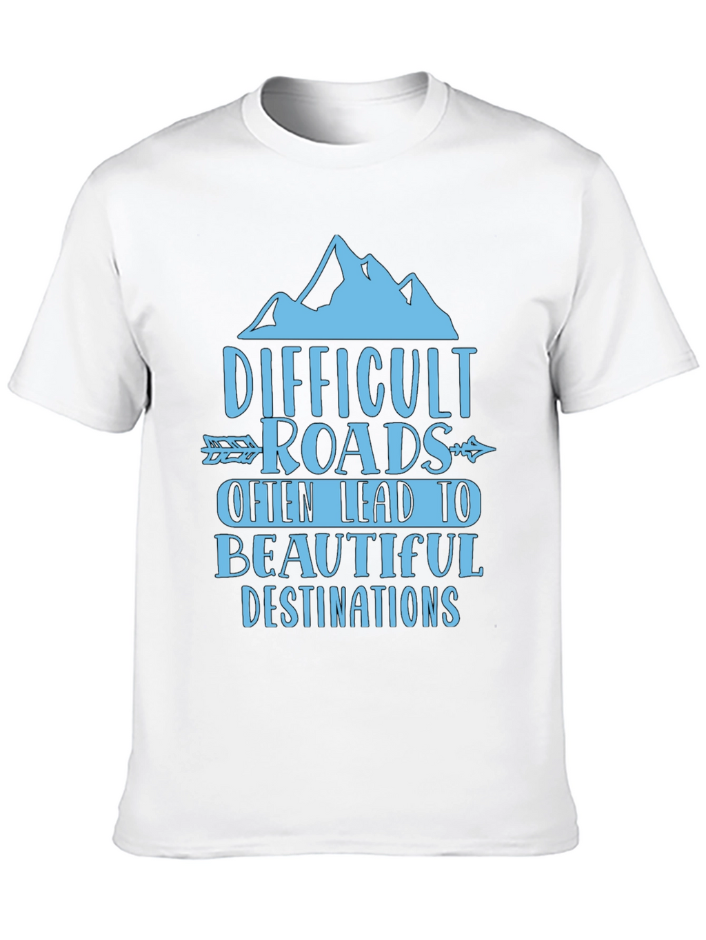 Difficult Roads Graphic Tee - Adventure Awaits