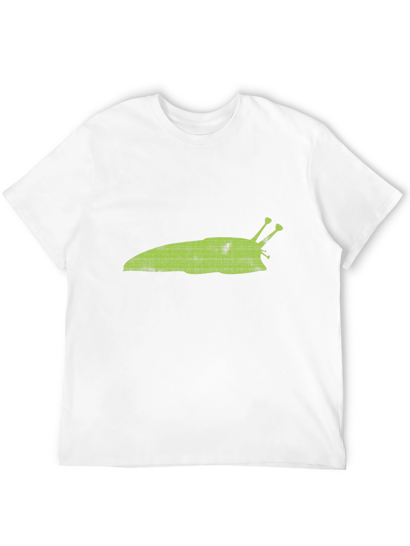Green Slug Graphic T-Shirt - Casual Black Tee