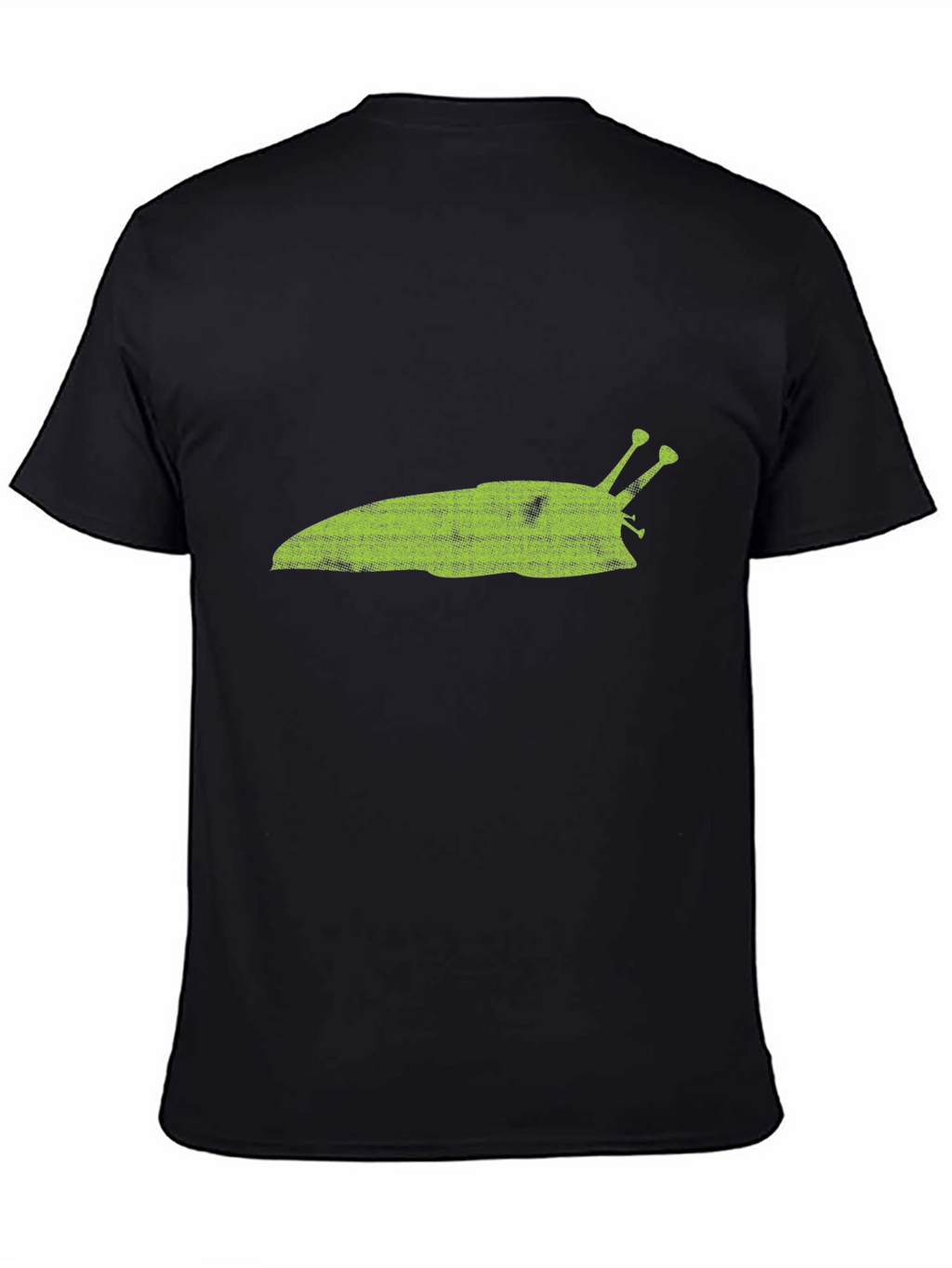 Green Slug Graphic T-Shirt - Casual Black Tee