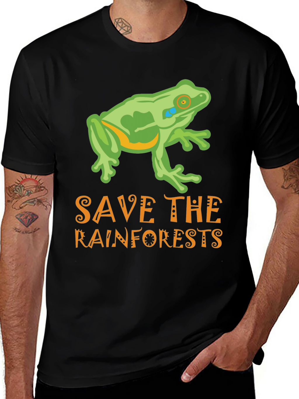 Save the Rainforests Frog Graphic Tee