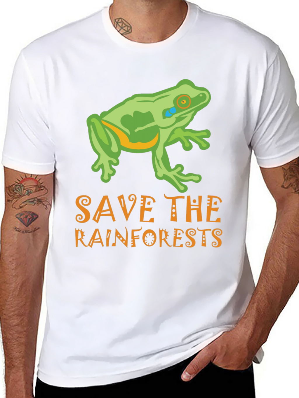 Save the Rainforests Frog Graphic Tee