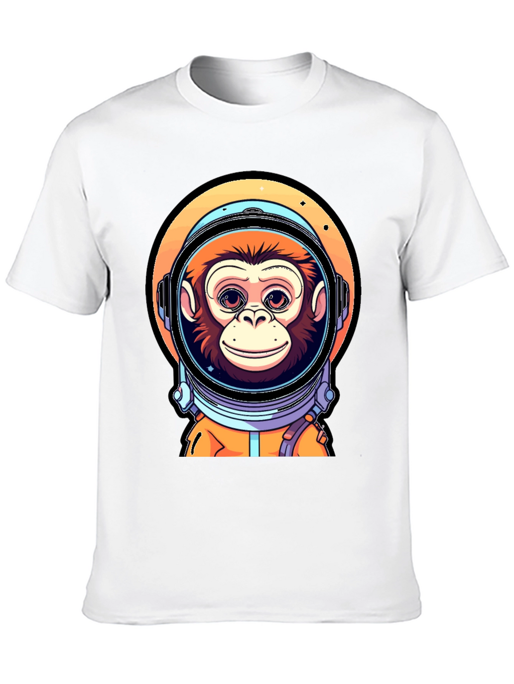 Monkey Astronaut T-Shirt - Space Chimp Design